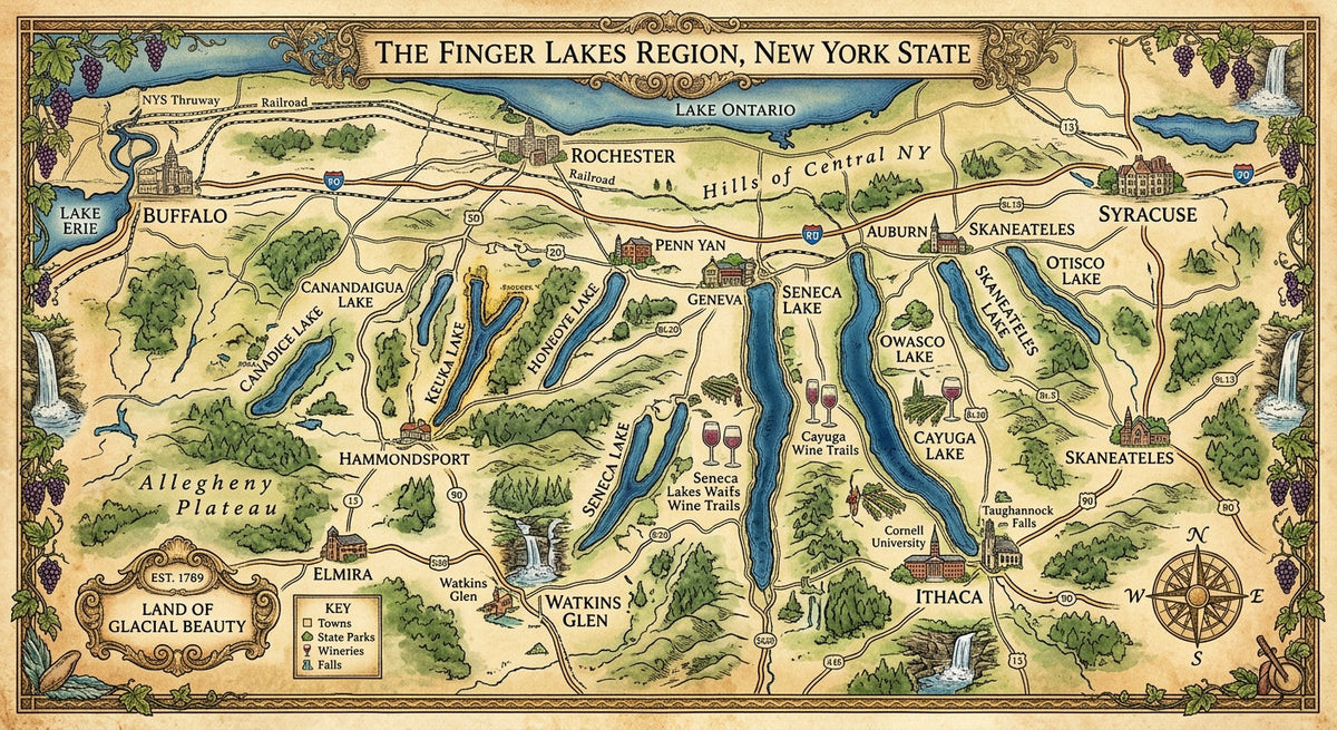 What Are The Finger Lakes - The Beautiful Finger Lakes Blog